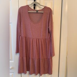 Short Peasant Style Long Sleeve Dress, XXL